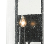 Бра с плафоном из прозрачного стекла на черном каркасе Glass Ball with Seeds варинант исполнения - 1 | Loft Concept в Кирове