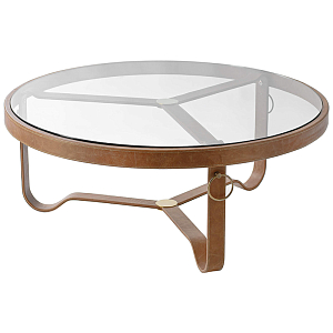 Кофейный стол Disisar винтажная натуральная кожа