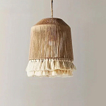 Люстра круглая плетеная с кисточками Small Solar Glow варинант исполнения - 3 | Loft Concept в Кирове