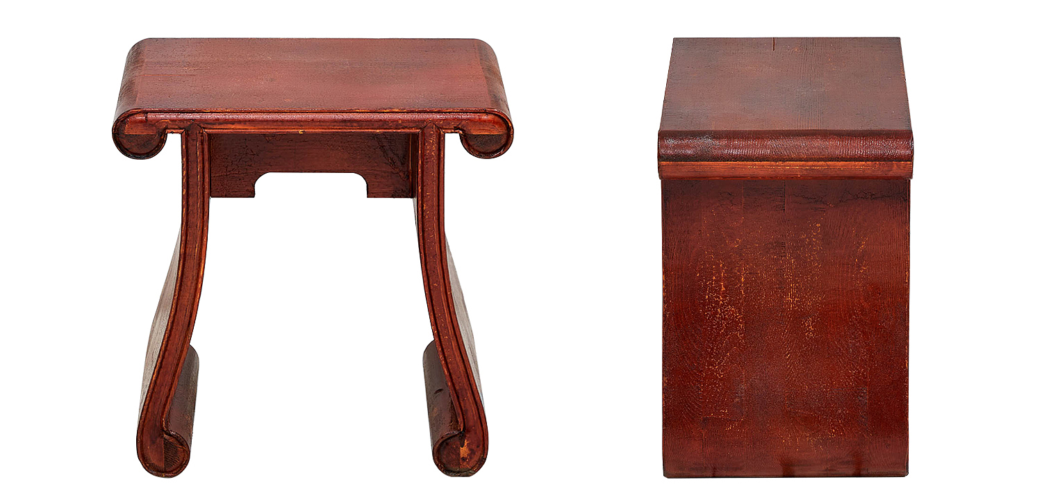 Табурет в китайском стиле Chinese Tabouret Red Табурет в китайском стиле Chinese Tabouret Red - Loft-Concept в Кирове