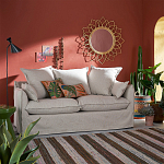 Зеркало из ротанга в форме цветка WICKER MIRROR 90 варинант исполнения - 3 | Loft Concept в Кирове