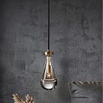 Подвесной светильник в форме капли с прозрачным стеклянным плафоном Dribble варинант исполнения - 1 | Loft Concept в Кирове