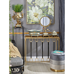 Шкатулка голубого цвета с золотым растительным узором Eden Garden варинант исполнения - 2 | Loft Concept в Кирове