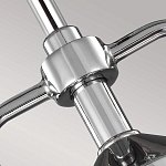 Подвесной светильник цвета хром с рифленым стеклянным цилиндрическим плафоном в современном стиле Feiss варинант исполнения - 4 | Loft Concept в Кирове