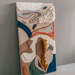 Тканый вручную текстильный гобелен Orchid варинант исполнения - 2 | Loft Concept в Кирове