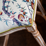 Барный стул из массива бука с изображением птиц и цветов  Beige Green Chinoiserie Garden Chair варинант исполнения - 6 | Loft Concept в Кирове