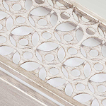 Бра прямоугольное в серебрянном цвете с ажурной решеткой Feiss варинант исполнения - 4 | Loft Concept в Кирове