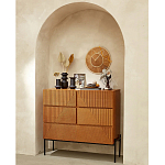 Комод с геометрическим рисунком на ящиках Anders Dark Wood варинант исполнения - 5 | Loft Concept в Кирове