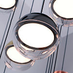 Люстра каскадная с черным круглым основанием 27 подвесов Celestial Waltz варинант исполнения - 4 | Loft Concept в Кирове