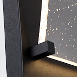 Настенный фонарь уличный прямоугольный черного цвета со стеклом с пузырьками Eurofase варинант исполнения - 3 | Loft Concept в Кирове