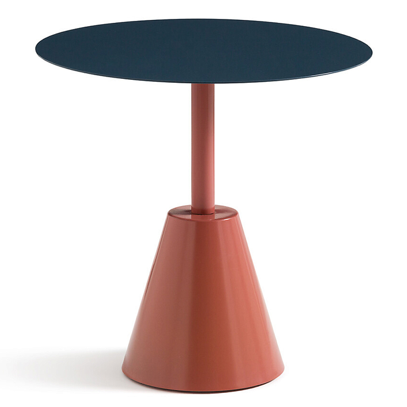Стол для сада из стали Round Steel Синий Серый Терракотовый Стол для сада из стали Round Steel Синий Серый Терракотовый в Кирове | Loft Concept