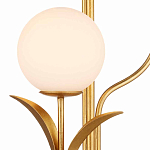 Торшер с золотым каркасом в виде стебля с листьями Inspired by Nature варинант исполнения - 2 | Loft Concept в Кирове