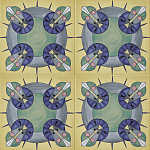 Плитка дизайнерская с узором Экипаж варинант исполнения - 2 | Loft Concept в Кирове