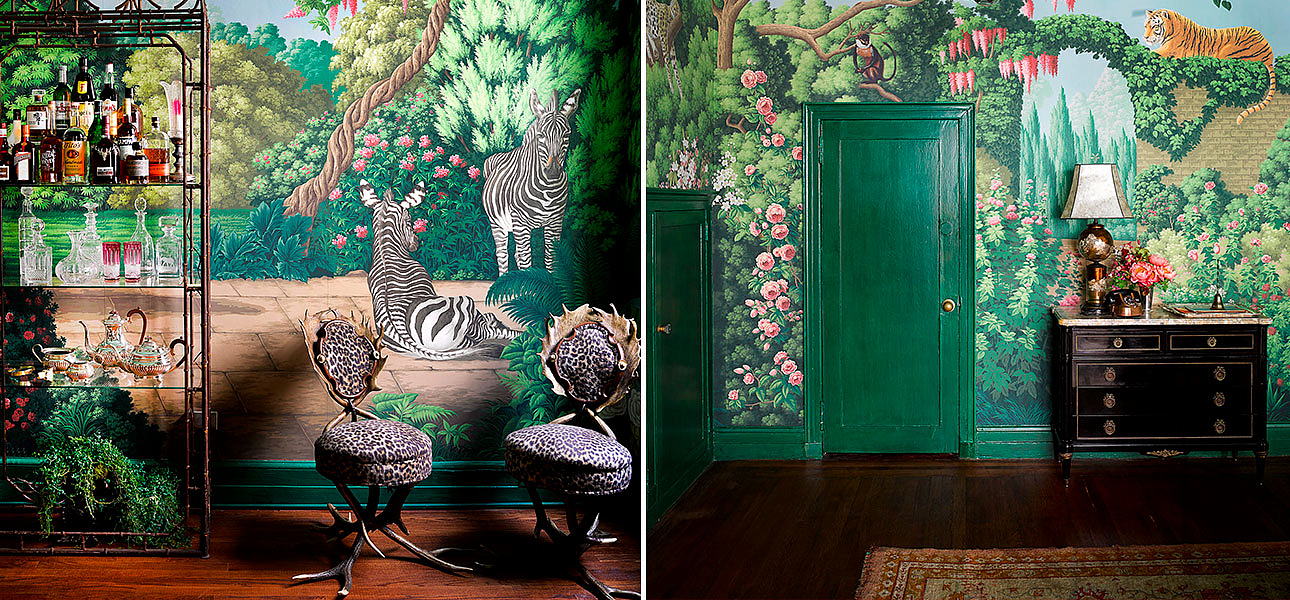 Обои ручная роспись Magical Menagerie Special Colourway on scenic paper Обои ручная роспись Magical Menagerie Special Colourway on scenic paper - Loft-Concept в Кирове