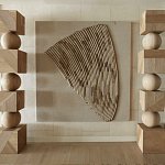 Декор настенный в Эко стиле рафия Malibu wall panel варинант исполнения - 2 | Loft Concept в Кирове