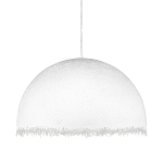 Подвесной светильник в форме купола белого цвета с ажурной бахромой Tactile Line варинант исполнения - 1 | Loft Concept в Кирове