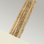 Люстра подвесная с широким белым текстильным абажуром и вертикальными декоративными элементами Hinkley варинант исполнения - 5 | Loft Concept в Кирове