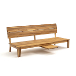 Садовый диван-трансофрмер Kate серый варинант исполнения - 2 | Loft Concept в Кирове