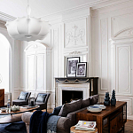 Подвесной светильник с белым фигурным абажуром и мягкими волнистыми краями Cloud Motion  варинант исполнения - 20 | Loft Concept в Кирове