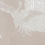 Обои ручная роспись в стиле Арт-деко Whistler Peacocks Special Colourway on Almost Mauve dyed silk варинант исполнения - 2 | Loft Concept в Кирове