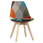 Стул с обивкой в стиле пэчворк Arvika варинант исполнения - 1 | Loft Concept в Кирове