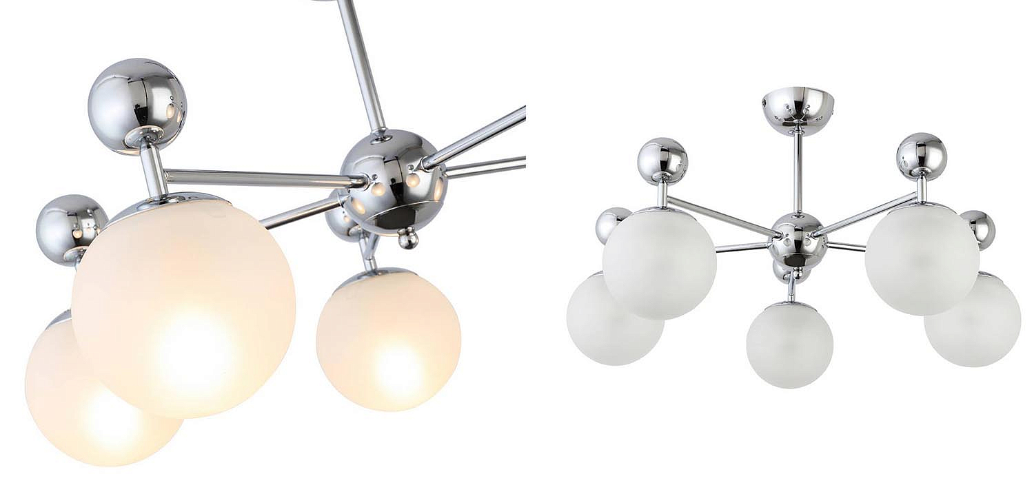Потолочная люстра Demian Chrome Chandelier Потолочная люстра Demian Chrome Chandelier - Loft-Concept в Кирове