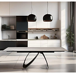 Стол обеденный раскладной керамический Natural Beauty Ceramics варинант исполнения - 5 | Loft Concept в Кирове