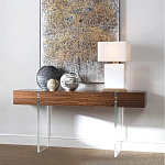 Консоль прямоугольная с выдвижным ящиком на прозрачных ножках Hitchcock варинант исполнения - 1 | Loft Concept в Кирове