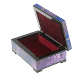 Шкатулка из натурального камня лазурит и чароит Stone Casket варинант исполнения - 3 | Loft Concept в Кирове