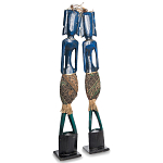 Комплект из 2-х деревянных статуэток Asmat Tall Statuettes Blue Green варинант исполнения - 2 | Loft Concept в Кирове