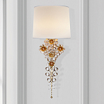 Бра с цветочным основанием и тканевым абажуром Tugella Flower Lamp варинант исполнения - 2 | Loft Concept в Кирове