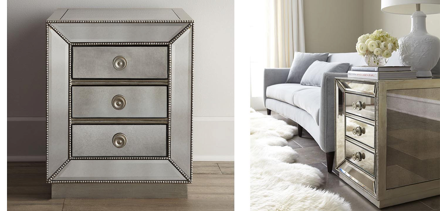 Тумба Blasco Mirrored Nightstand Тумба Blasco Mirrored Nightstand - Loft-Concept в Кирове