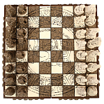Шахматы  из  камня Cargador del Tiempo Chess Мексика ручная работа варинант исполнения - 2 | Loft Concept в Кирове