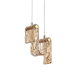 Подвесной светильник волнистой формы из фактурного стекла Wave варинант исполнения - 2 | Loft Concept в Кирове