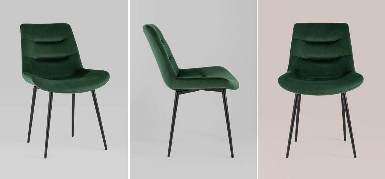 Стул Austin Chair Зеленый Велюр Стул Austin Chair Зеленый Велюр - Loft-Concept в Кирове