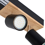 Потолочный светильник черный GAVIN WOOD варинант исполнения - 2 | Loft Concept в Кирове