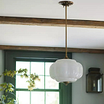 Подвесной светильник с абажуром из молочного стекла Vintage Charm варинант исполнения - 3 | Loft Concept в Кирове