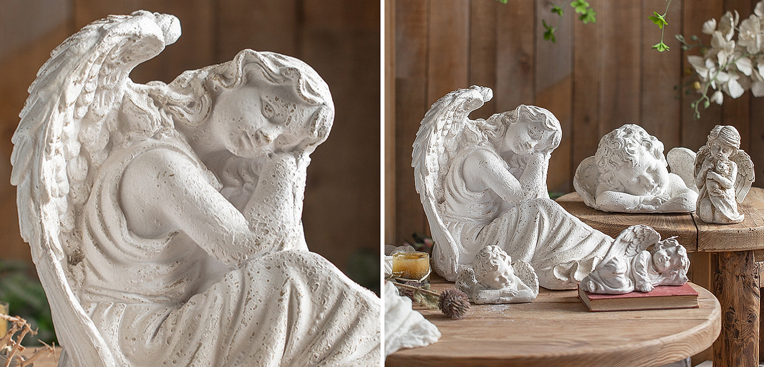 Статуэтка Angel Sitting Provence Statuette Статуэтка Angel Sitting Provence Statuette - Loft-Concept в Кирове