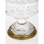 Чаша из прозрачного стекла на ножке с бронзовой ручкой в виде ветки Eden Garden варинант исполнения - 4 | Loft Concept в Кирове