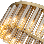 Люстра со стеклянными цилиндрическими плафонами Luminous Cylinders Amber Round варинант исполнения - 5 | Loft Concept в Кирове