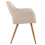 Стул в рогожке бежевого цвета NEASAN STOOL варинант исполнения - 5 | Loft Concept в Кирове