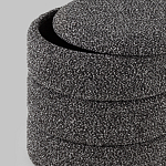 Пуф Three Gray в ткани букле серого цвета варинант исполнения - 5 | Loft Concept в Кирове