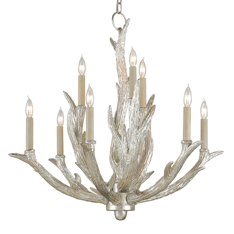 Люстра в виде рогов Rustic Antler Chandelier Серебряный Люстра в виде рогов Rustic Antler Chandelier Серебряный в Кирове | Loft Concept