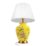 Настольная лампа желтая с изображением птиц Slip Away варинант исполнения - 9 | Loft Concept в Кирове