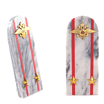 Сувенир Погон МВД из натурального камня мрамор Souvenir Epaulets варинант исполнения - 6 | Loft Concept в Кирове