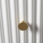 Тумбочка белая круглая с мраморной столешницей Thoroughbass варинант исполнения - 2 | Loft Concept в Кирове