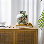 Ваза с крышкой фарфоровая с ручной росписью Leopard Collection  варинант исполнения - 4 | Loft Concept в Кирове