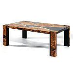 Кофейный Стол River in Autumn Elm Resin Coffee Table варинант исполнения - 4 | Loft Concept в Кирове