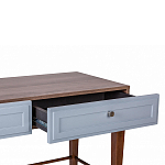 Стол письменный из массива бука с 2-мя ящиками серый Wenge Light варинант исполнения - 4 | Loft Concept в Кирове