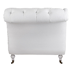 Кушетка белая с мягкой обивкой из велюра Michael Couch варинант исполнения - 3 | Loft Concept в Кирове